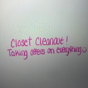 Cleaning out closet, taking offers :)